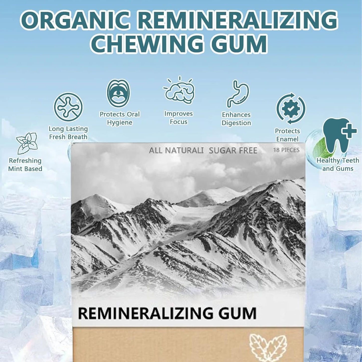 Re-mineralizing chewing gum