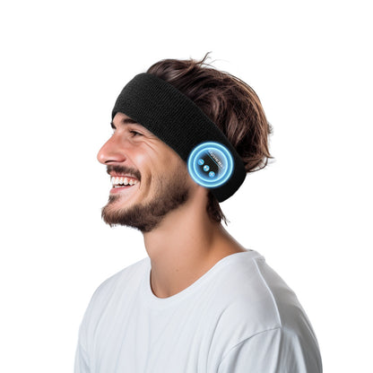 Wireless Bluetooth Sports Headband with Sweat Absorption