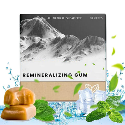Re-mineralizing chewing gum